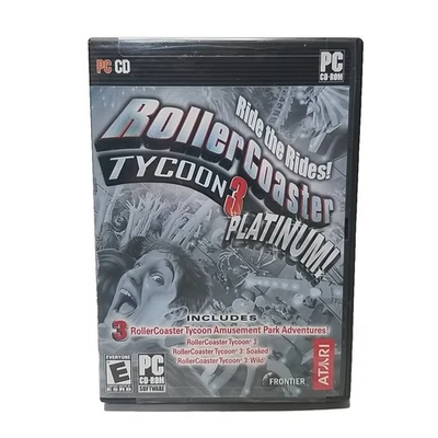 RARE BIG BOX - RollerCoaster Tycoon 3 Platinum (PC: Windows, 2006) NEW SEALED - Image 1 of 4