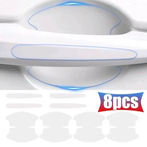 8Pcs/set Car Door Handle Bowl Sticker Protector Film Anti-Scratch Accessories - Picture 1 of 11