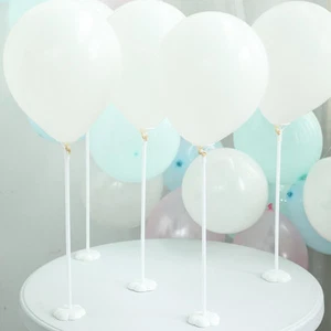 25 pcs 17" tall White Balloon Sticks Column Flower Stand Holders Decorations - Picture 1 of 7
