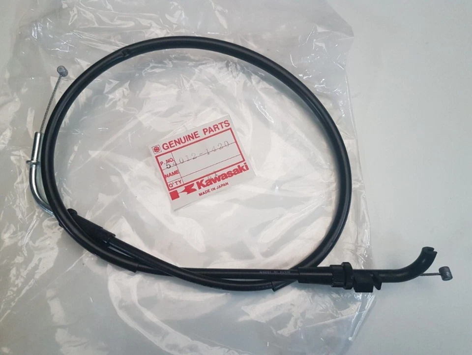 1991-1992 Kawasaki ZX750 Ninja ZX-7R cabo de aceleração fabricante de equipamento original, abertura 54012-1420 - Imagem 1 de 1