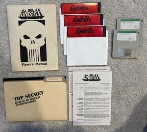 PARAGON SOFTWARE THE PUNISHER VIDEO GAME 1990 5.25 Floppy Disks & Insers /No Box - Picture 1 of 12