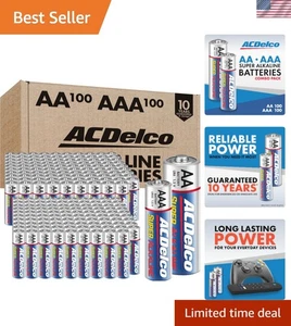 ACDelco AA und AAA 200 Stück Kombipack Super Alkaline Batterien, 100 Stück E... - Bild 1 von 8