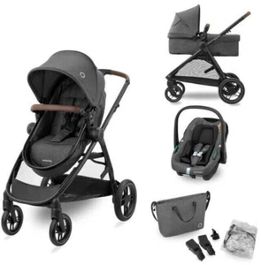Poussette combinée Maxi-Cosi Zelia S Trio grise - Bon état - Photo 1/6