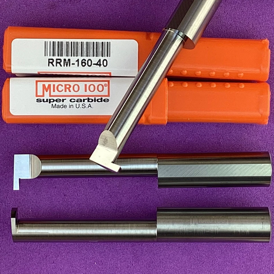 MICRO 100  RRM 160-40 Carbide Internal Retaining Ring Bar 1.6mm .063"🎯Machinist - Image 1 of 1