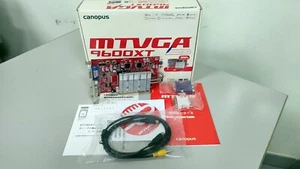 Carte graphique Canopus Radeon 9600 XT 128Mb DDR 128bit *AGP* (2004) FULL BUNDLE - Foto 1 di 11