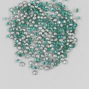 213 21 *** 60 alte Strasssteine (60er Jahre) konischer Boden 2,1mm blau türkis - Bild 1 von 4
