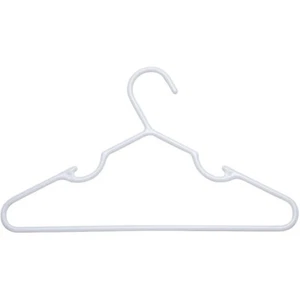 Delta Children 10 Pack Infant Toddler Plastic Clothing Hangers White For Shirts - Picture 1 of 1