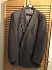 MENS GRAY WOOL SUIT JACKET SPORT COAT SIZE 44L REALLY NICE!