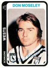 ✺Signed✺ 1979 WESTS MAGPIES NRL Card DON MOSELEY Scanlens Tigers