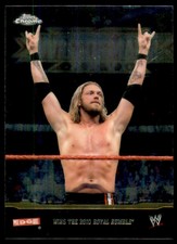 2014 Topps Chrome WWE Champions Tribute Edge #5 Wins the 2010 Royal Rumble