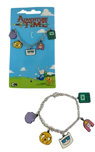 Adventure Time Charm Bracelet Jake Finn BMO Beemo Lumpy LSP Princess Bubblegum - Picture 1 of 1