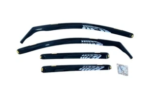 4PCS WIND RAIN TINTED DEFLECTORS WINDOW SHEILD FOR VW GOLF MK7 IE34 - Picture 1 of 8