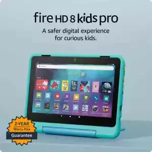 Amazon Fire HD 8 Kids Pro 8" Tablet Latest Model 3GB RAM 13h Battery , 32GB - Picture 1 of 5