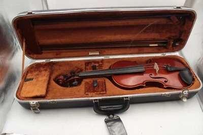 Andreas Hornsteiner Glaesel 1985 V1-37E German Violin w/ (2) Bows & Case 4/4 - Image 1 of 4