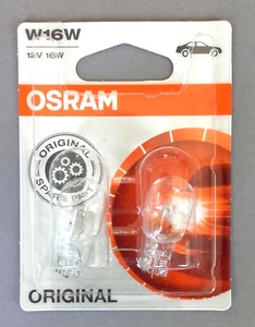 2x Osram Original W16W Keilabsatz Auto Glühbirnen 12V 16W W2.1x9.5d 921-02B 955 - Bild 1 von 4
