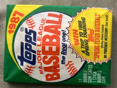 1987 Topps Pack Mets Leaders Gary Carter Darryl Strawberry Bill Caudill Blue Jay Foto 1 de 2