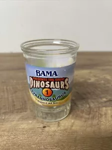 Bama Jelly Jar Bama Presents The Great Dinosaurs #1 ~ TYRANNOSAURUS - Imagen 1 de 4