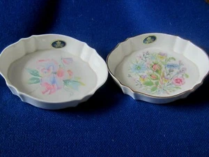 2 Aynsley Bone China Trinket Dishes Wild Tudor and Little Sweetheart - Picture 1 of 6