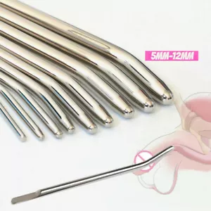 8 Size Metal Rod Sounding Dilator Penis Male Sounds Sex Plug Stretcher Cock BDSM - Picture 1 of 28