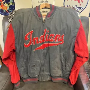 Cleveland Indians Mirage Throwback Jacket - Large - Excellent Condition - Picture 1 of 4