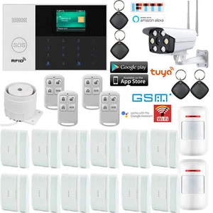 T18 WiFi GSM APP RFID GPRS Sistema de alarma inalámbrico de seguridad para el hogar + Cámara IP para exteriores - Imagen 1 de 12