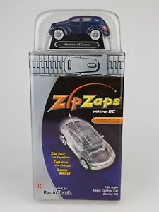 Chrysler PT Cruiser Blue ZipZaps 60-7007 Micro RC Wireless Remote Controlled Car - Picture 1 of 15