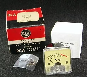 -20 bis +3 FE Lautstärke Panel Meter für Röhren-Audio-Verstärker - RCA C/N 945764 - Bild 1 von 2