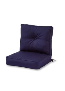 Sunbrella Deep Seat Cushion Set Outdoor Navy New With Defects! - Picture 1 of 8