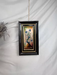 Stillleben aus Limoges Emaille von M. Pourieux, Vintage 60er Jahre - Bild 1 von 10