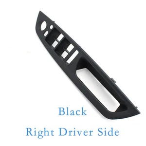 Cubierta de interruptor de ventana delantera derecha negra para BMW X5/6 E70/71 reposabrazos panel moldura RHD - Imagen 1 de 4