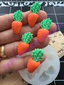 Carrots silicone mold for Fondant-Resin-handcrafts-polymer Clay-Candy-handmade - Picture 1 of 10