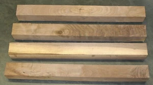 Four 3 X 3 (nom.) X 31" Walnut Blanks for Turning or Tapering Table Legs. 2nds - Picture 1 of 5