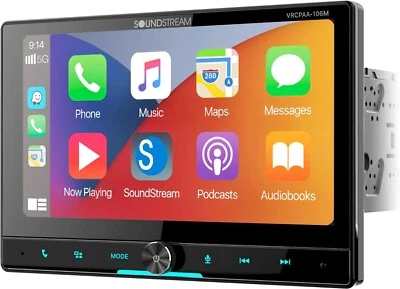 Soundstream VRCPAA-106M 10.6" Double Din Car Stereo Apple CarPlay + Android Auto - Image 1 of 4