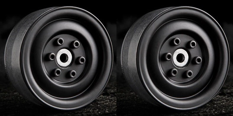 Rodas Beadlock Gmade 1.9 "SR03 preto fosco 2 peças para pneu tamanho 1.9 polegadas GM70184 - Imagem 1 de 2