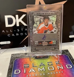 TYSON FOERSTER RC 2023-24 BLACK DIAMOND ROOKIE GEMS auto PHILADELPHIA FLYERS /99 - Picture 1 of 4