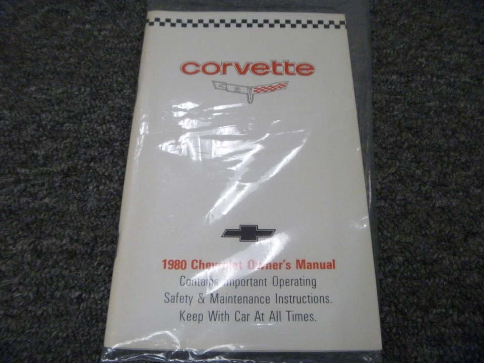 Chevrolet Corvette 1980 manual del operador del propietario guía del usuario Stingray original Foto 1 de 1