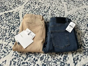 Boys DL1961 Brady Slim Pants — 2 PAIRS — NEW!! Size 12 - Picture 1 of 7