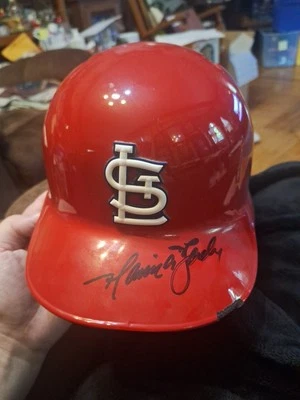 Casco de bateo usado firmado por Harrison Bader 2019 St. Louis Cardinals certificado de autenticidad MLB  Foto 1 de 4