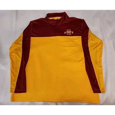 Pullover de fútbol americano universitario Iowa State Cyclones para mujer mediano cuarto rojo 1/4 cremallera Foto 1 de 4