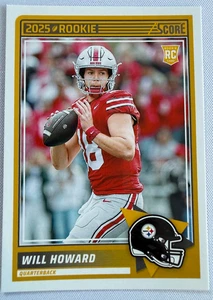 2025 Score Football - #3 Will Howard Base Rookie Card - Picture 1 of 2