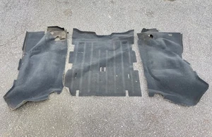 Jeep TJ Wrangler rear carpet black back seat area 03 04 05 06 fender wells - Picture 1 of 5