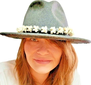 Rattlesnake Vertebrae Hatband lave rock Jewelry Bone Hat Band New USA Handmade - Picture 1 of 10