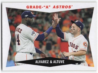 2020 Topps Archives 60 Topps Combos #60CCAA Yordan Alvarez | Jose Altuve RC - Image 1 of 2
