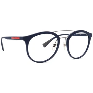 Occhiali da sole Prada piccoli solo montatura SPS 04R TFY-7W1 blu navy opaco tondo Italia 54 mm - Foto 1 di 6