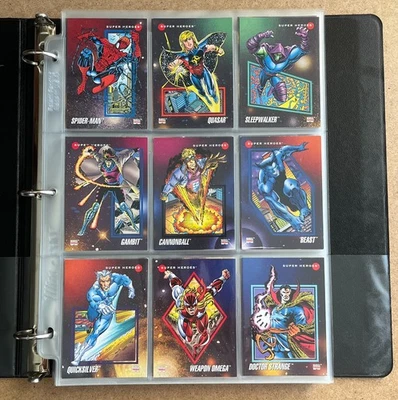 Juego base completo de cartas coleccionables Marvel Universe Series 3 #1-200 (Impel, 1992) Foto 1 de 4