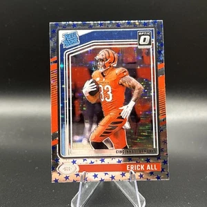 2024 Panini Donruss Optic Erick All Stars Emoji RC #233 Cincinnati Bengals - Foto 1 di 2