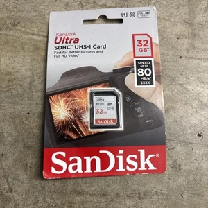SanDisc Ultra 32GB SDHC Memory Card UHS-1 Class 10 High Speed New - Picture 1 of 2