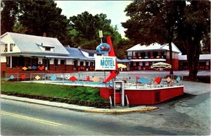 Barre, VT Vermont ERBIN MOTEL ~ Jerry Routhier ROADSIDE MOTEL & POOL Postkarte - Bild 1 von 2