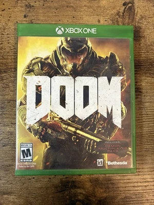 DOOM (Microsoft Xbox One Game 2016) CIB Tested & Working - Image 1 of 3