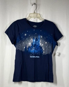 NWT Disneyland Cinderella's Castle Blue T-Shirt - Size XL - Picture 1 of 5